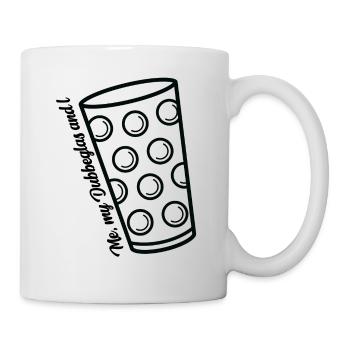 Me, my Dubbeglas and I - Mug - white - Right