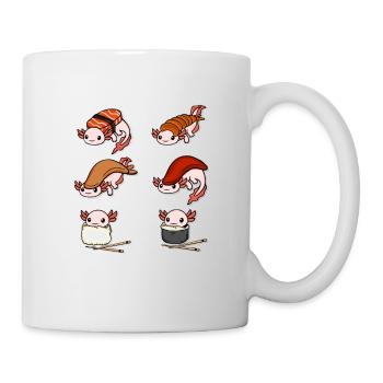 Sushi Liebhaber Geschenk Axolotl Japanisch Sushi - Tasse - Weiß - Rechts