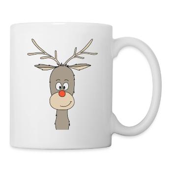 Rentier Rudy - Tasse - Weiß - Rechts