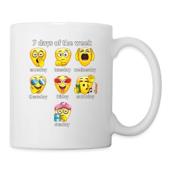 7 days of the week - The Goodeys - Mug - white - Right