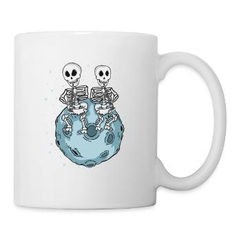 Clarinet Mon Skeleton Music Gift Clarinet - Mug - white - Right