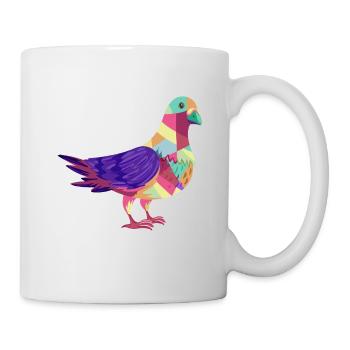 Colombophiles cadeaux hommes pigeon voyageur pigeon - Mug blanc - blanc - Droite
