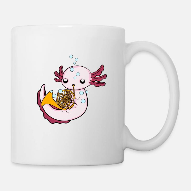 Axolotl Orchestre de Cor Français Musique Enfants Cor Français - Mug blanc - blanc