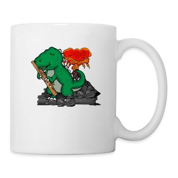 Fagott Geschenk Kinder Dinosaurier Musik Fagott - Tasse - Weiß - Rechts