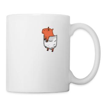 Capybara Cadeau Hommes Drôle Capybara - Mug blanc - blanc - Droite