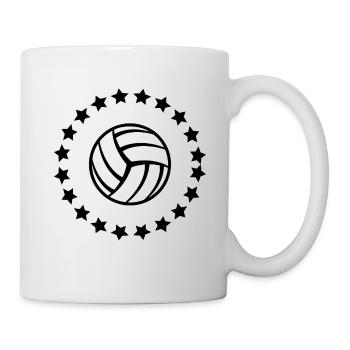 Volley-ball - Mug blanc - blanc - Droite