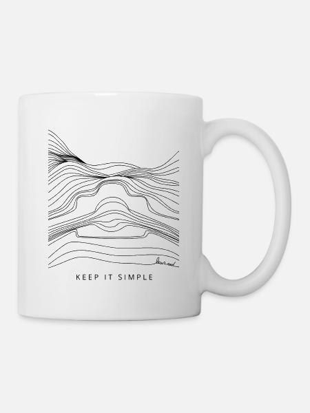Keep It Simple [Schwarz] - Tasse - Weiß