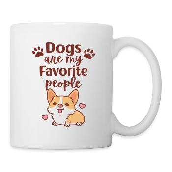 Les chiens Corgi mignons sont mes personnes préférées citation drôle - Mug blanc - blanc - Droite