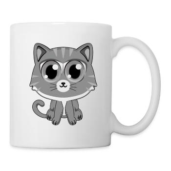 Grey Cat - Mug - white - Right