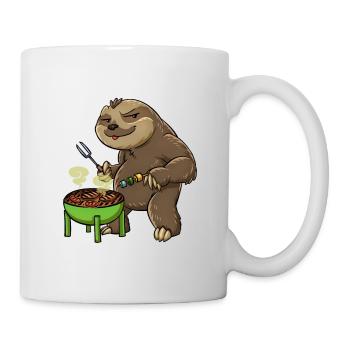 Sloth Grill King Grill Master Grill Tongs Grill Grill - Mug blanc - blanc - Droite