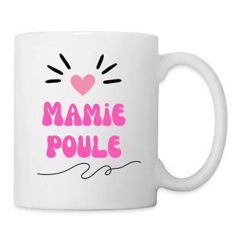 Super mamie poule - Mug blanc - blanc - Droite