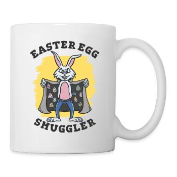 Oeufs de Pâques Contrebandier Lapin de Pâques - Mug blanc - blanc - Droite