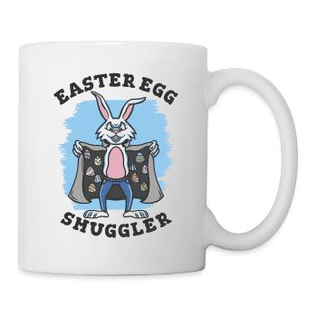 Oeufs de Pâques Contrebandier Lapin de Pâques - Mug blanc - blanc - Droite