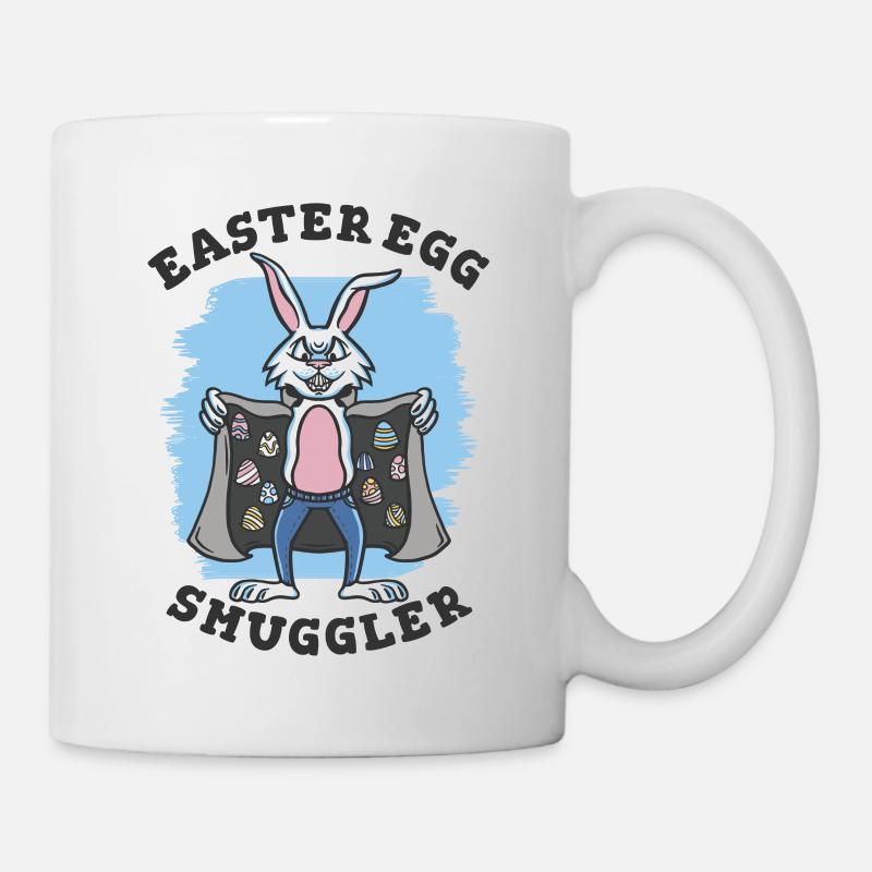 Easter egg smuggler Rabbit - Mug - white