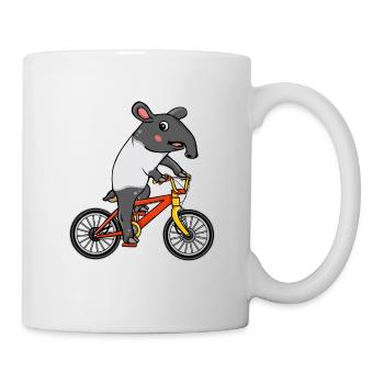 Tapir Bike Riding Bike Gift Kids Tapir - Mug - white - Right