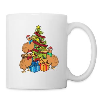 Christmas Kiwi Bird Australia Christmas Tree - Mug - white - Right