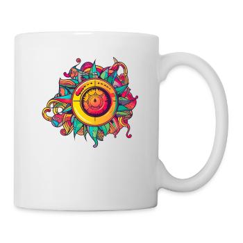 Trippige Zeichnung - Tasse - Weiß - Rechts