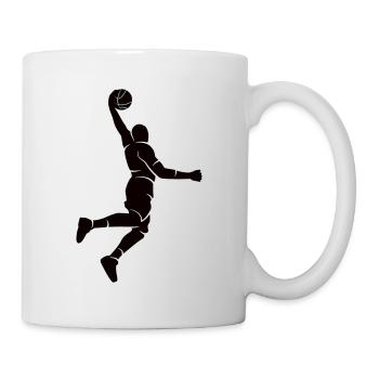 Basketball Player Silhouette Basketball - Mug - white - Right