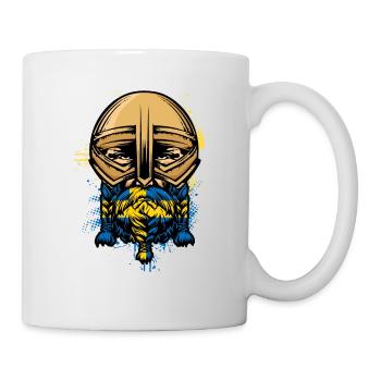 Schwedisch Wikinger Geschenk Männer Schweden - Tasse - Weiß - Rechts
