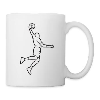 Basketball Player Bball Silhouette Basketball Player - Mug - white - Right