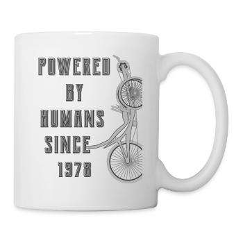 PROPULSÉ PAR L’HUMAIN DEPUIS 1978 - Mug blanc - blanc - Droite