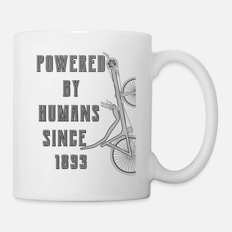 POWERED BY HUMANS SINCE 1893 - Tasse - Weiß