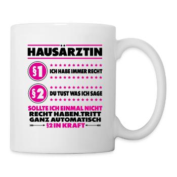 Dankeschön Danke Sagen für Hausärztin Arztpraxis - Tasse - Weiß - Rechts
