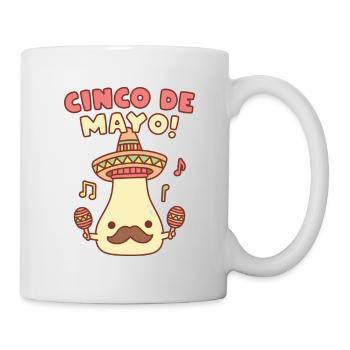 Cute Mayonnaise Cinco De Mayo Funny Pun - Mug - white - Right