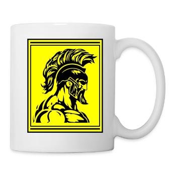Muscles de gladiateurs guerriers spartiates - Mug blanc - blanc - Droite