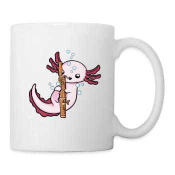 Axolotl Fagott Musikinstrument Big Band Oboe - Tasse - Weiß - Rechts