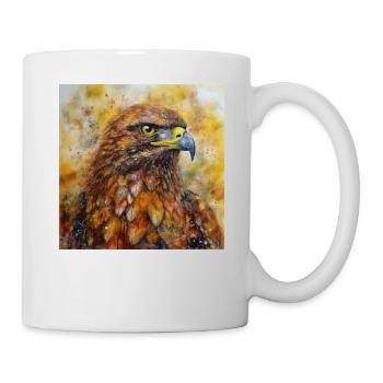 Modern & Colourful Eagle Wall Art by Bodhi - Mug - white - Right