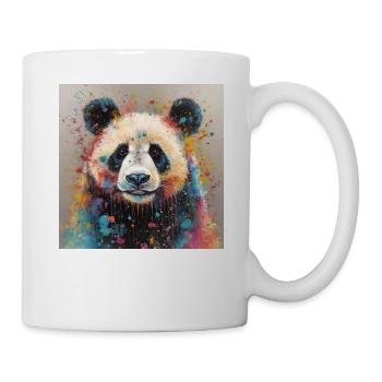 Modern & Colourful Panda Wall Art by Bodhi - Mug - white - Right
