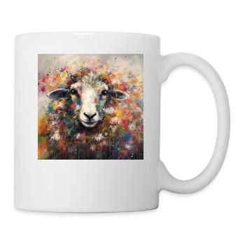 Modern & Colourful Sheep Wall Art by Bodhi - Mug - white - Right