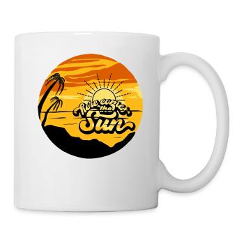 Sommer Sonnenuntergang - Tasse - Weiß - Rechts
