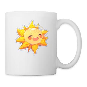 Glückliche Sonne - Sunshine - Mug - white - Right