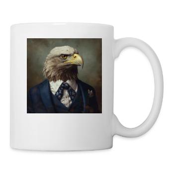 Eagle in a Suit - Victorian 1800s Style - Mug - white - Right
