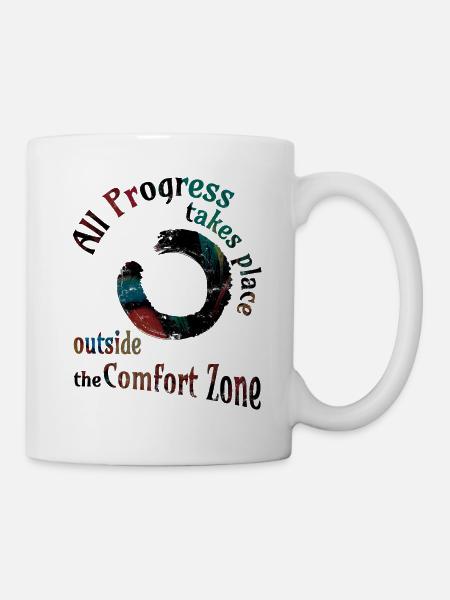 all progress enso dark Kopie - Tasse - Weiß