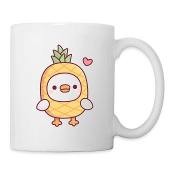 Cute Pineapple Ducky Funny - Mug - white - Right