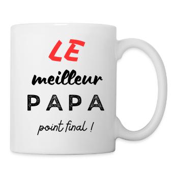 Le meilleur papa, point final ! - Mug blanc - blanc - Droite