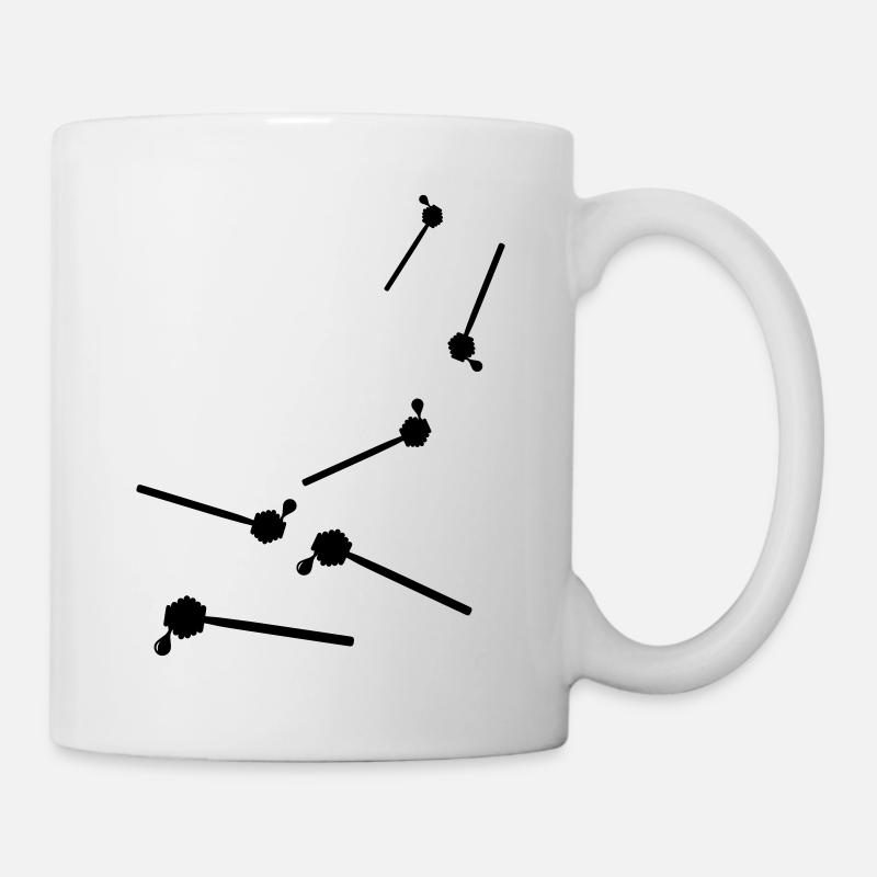 Stick chisel symbol beekeeper honey - Mug - white