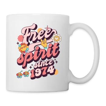 1974 Jahrgang Geburtstag Jahrgang 1974 - Tasse - Weiß - Rechts