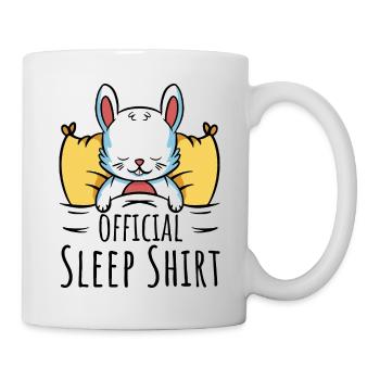 Rabbit Official Sleep Shirt for Fans of Rabbits - Mug - white - Right