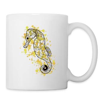 Seahorsee GeomeTRIX bunt - Tasse - Weiß - Rechts