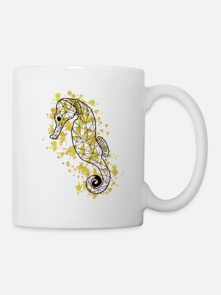 Seahorsee GeomeTRIX bunt - Tasse - Weiß