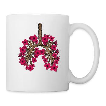 Jardin Fleuriste Cadeau Femmes Plantes Fleurs - Mug blanc - blanc - Droite