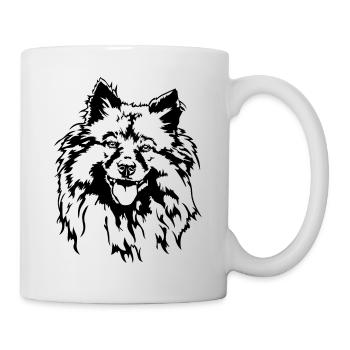 Wolfsspitz Keeshond Dog Portrait Dogs Wilsigns - Mug - white - Right