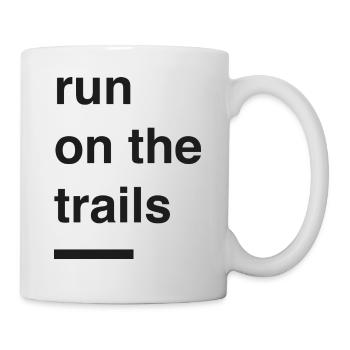 Run on the trails - Mug blanc - blanc - Droite