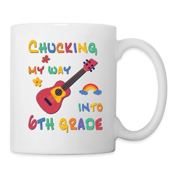 Chucking my way into 6th grade - Mug - white - Right