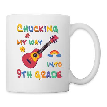 Chucking my way into 9th grade - Mug - white - Right