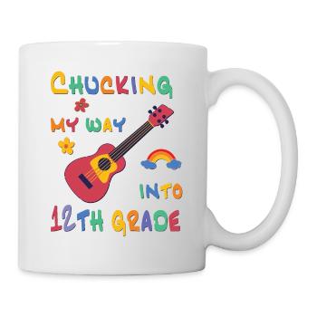 Chucking my way into 12th grade - Mug - white - Right